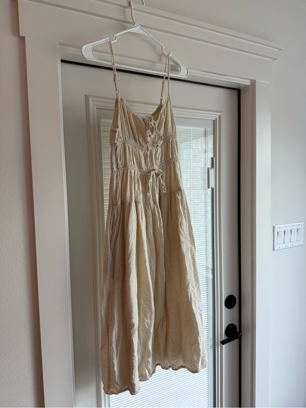 Lightweight Cream Tiered Sundress - Sim&Sam
